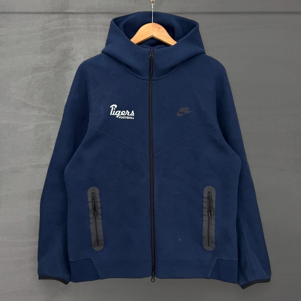 Nike Tech Fleece Hoodie Navy Memphis Tigers Football Zip Up Jacket Large